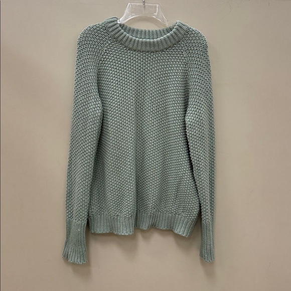 Alice Walk The Fisherman Crewneck 100% Cotton sweater size Small - sage green - Picture 5 of 11